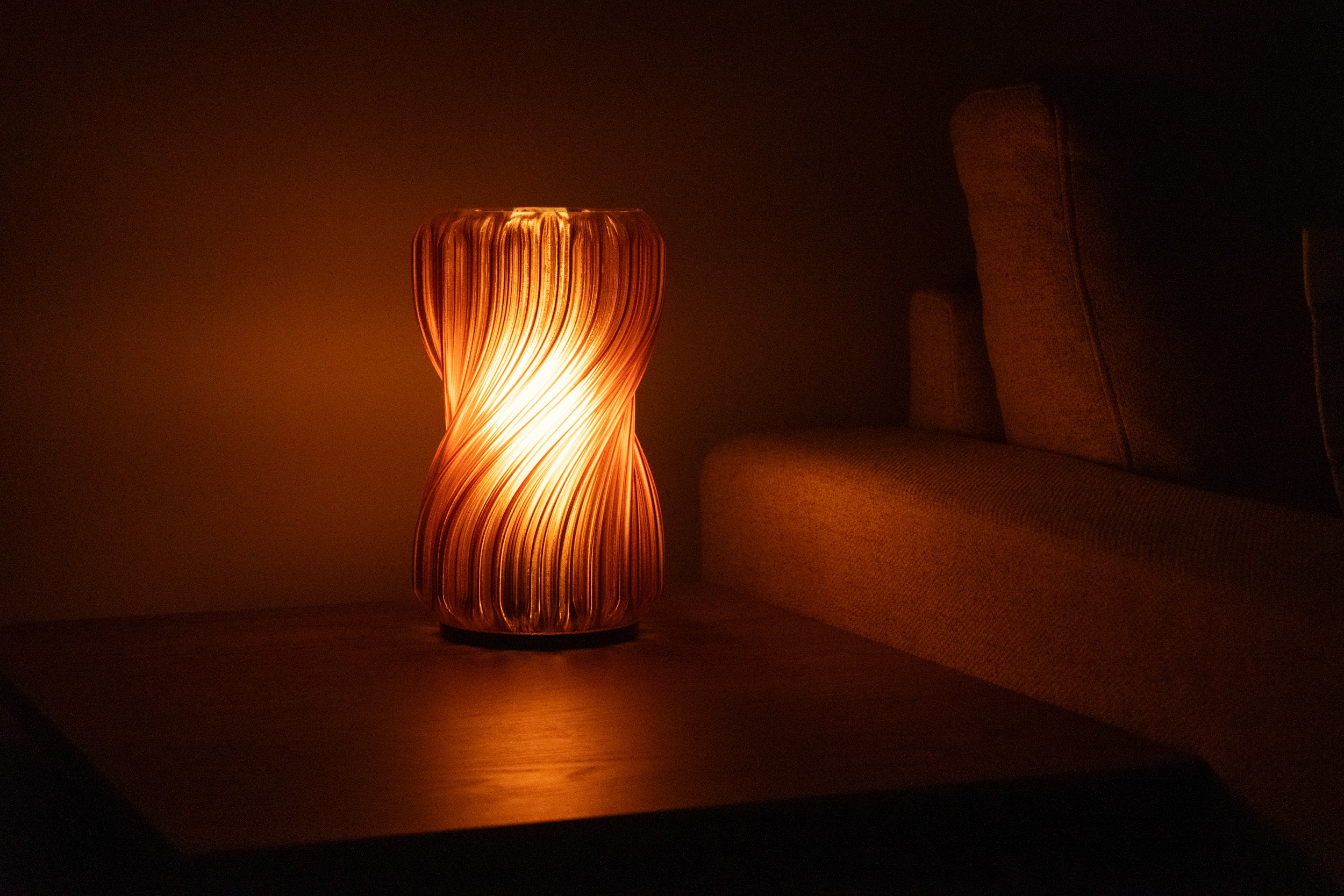 Mynd Metallglød bordlampe